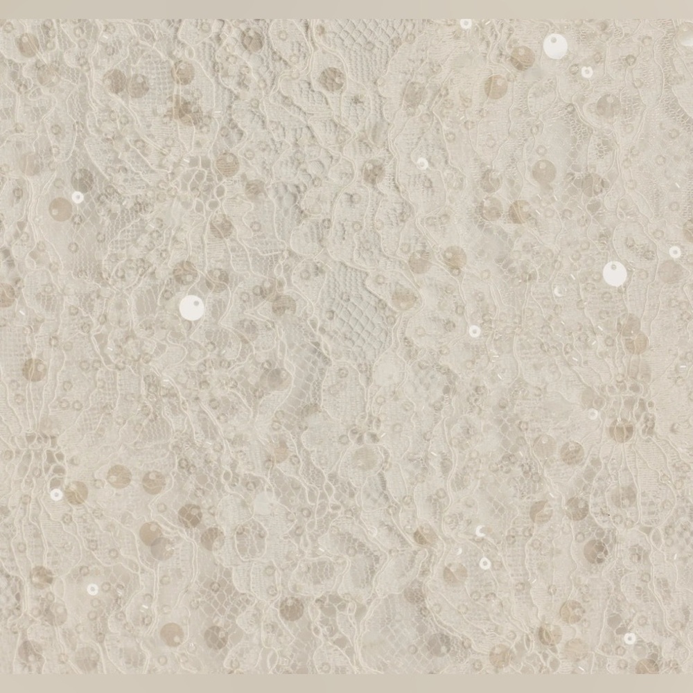 Windsor Elegant White Sequin Dress With Bow - Picture 5 of 5